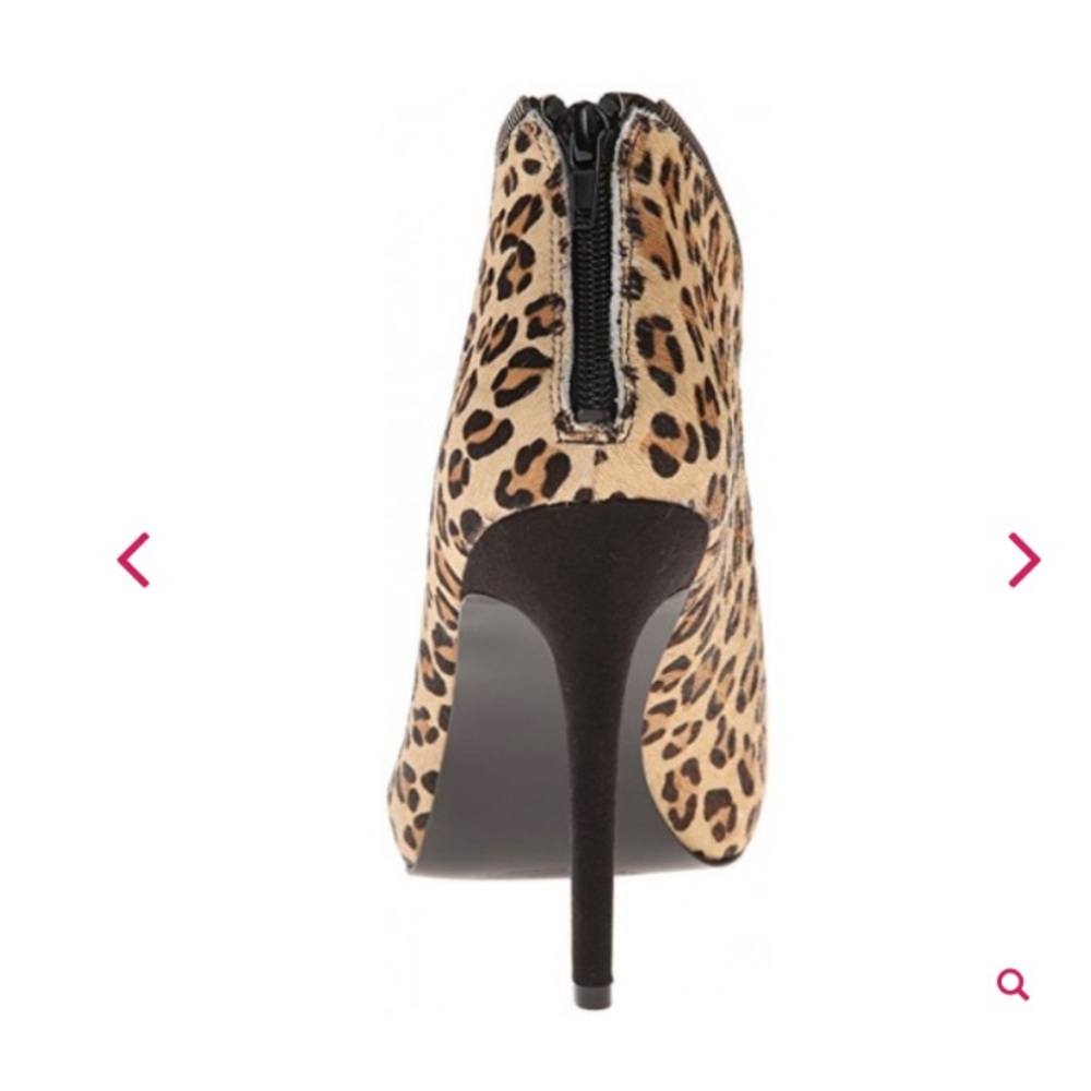 Carlos Santana Leopard Print Front Zipper Heels - image 4